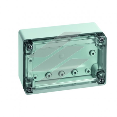 TG-коробка ABS 1208-6-to (122х82х55мм), акрилонітрил-бутадієн-стерол, гладкі стінки, IP67, прозора кришка, Spelsberg